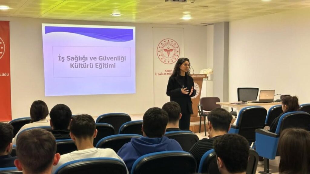 sinopta stajyer ogrenciler is guvenligi egitim verildi habermeydan