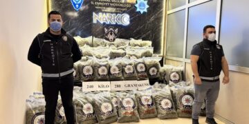 Edirne’de 240 kilogram uyuşturucu ele geçirildi