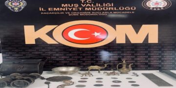 Muş’ta, tarihi eser operasyonu!