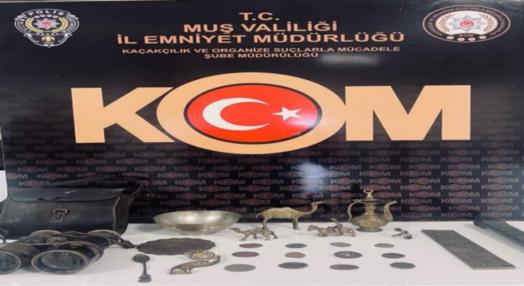 Muş'ta, tarihi eser operasyonu! musta tarihi eser operasyonu habermeydan