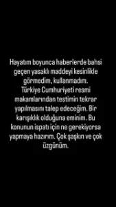 Uyuşturucu testi pozitif çıkan Hafsanur Sancaktutan açıklama yaptı Hafsanur Sancaktutan aciklam yapti1 habermeydan