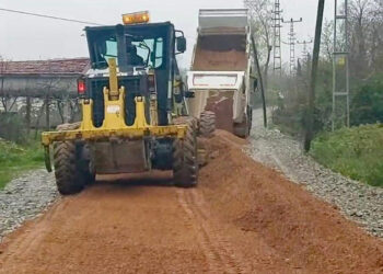 Sinop Gerze’de, grup yollarındaki yapım çalışmaları sürüyor!
