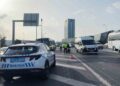Emniyet şeridini kullanan sürücüler cezadan kaçamadı