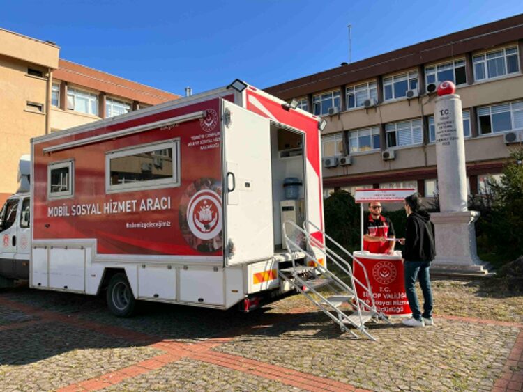 sinopta mobil sosyal hizmet araci faaliyete basladi habermeydan