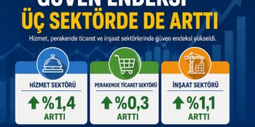 Güven Endeksi Hizmet, Perakende ve İnşaat Sektörlerinde Artış Gösterdi Güven Endeksi Hizmet, Perakende ve İnşaat Sektörlerinde Artış Gösterdi