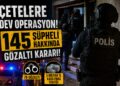 Sokak çeteleri ve yasa dışı bahis ağına dev operasyon! 145 şüpheli hakkında gözaltı kararı