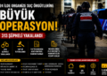 Suç Örgütlerine Darbe: 24 İlde Düzenlenen Operasyonlarda 313 Kişi Yakalandı Suç Örgütlerine Darbe: 24 İlde Düzenlenen Operasyonlarda 313 Kişi Yakalandı