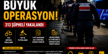 Suç Örgütlerine Darbe: 24 İlde Düzenlenen Operasyonlarda 313 Kişi Yakalandı Suç Örgütlerine Darbe: 24 İlde Düzenlenen Operasyonlarda 313 Kişi Yakalandı