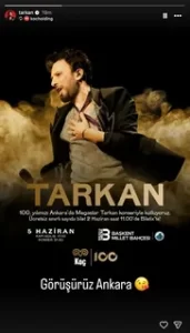 Tarkan’dan hayranlarına Ankara’da ücretsiz konser Tarkandan hayranlarina Ankarada ucretsiz konser1 habermeydan