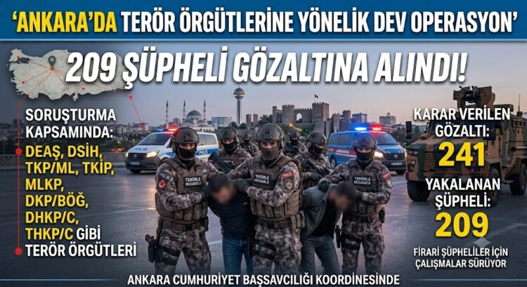 Ankara’da Terör Örgütlerine Yönelik Operasyon: 209 Şüpheli Gözaltına Alındı Teror Orgutlerine Yonelik Operasyon1 habermeydan