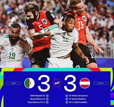 Cezayir ile Avusturya uzatmada turladı!