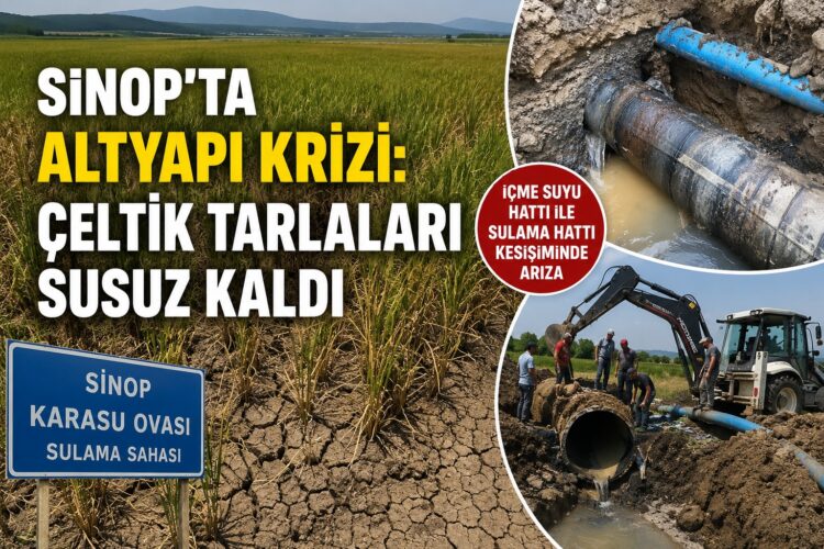 sinopta altyapi krizi celtik tarlalari susuz kaldi habermeydan