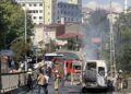 Ümraniye’de yolcu minibüsü seyir halindeyken alevlere teslim oldu