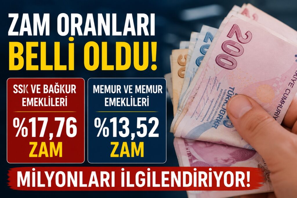 Emekli ve Memur Zammı Netleşti! SSK, Bağ-Kur ve Memurların Temmuz Maaş Artış Oranları Belli Oldu Emekli ve Memur Zammi habermeydan