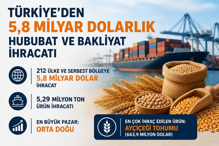 Türkiye'den 6 Ayda 5,8 Milyar Dolarlık Hububat ve Bakliyat İhracatı Hububat ve Bakliyat Ihracati habermeydan
