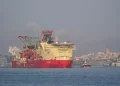 Dev platform JSD6000 İstanbul Boğazı’ndan geçti! Geçişi havadan görüntülendi