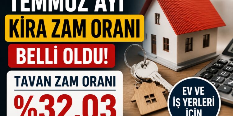 Temmuz Kira Artış Oranı Açıklandı! İşte Ev ve İş Yerleri İçin Yeni Zam Tavanı