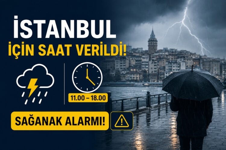 İstanbul'da Sağanak Alarmı! Meteoroloji ve AKOM Saat Vererek Uyardı Meteoroloji20 habermeydan