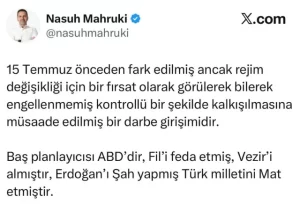 Nasuh Mahruki Hakkında 15 Temmuz Paylaşımı Nedeniyle Gözaltı Kararı Nasuh Mahruki1 habermeydan