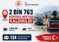 Terörsüz Türkiye sürecinde yeni adım! 2 bin 763 kontrol noktası kaldırıldı Terörsüz Türkiye sürecinde yeni adım! 2 bin 763 kontrol noktası kaldırıldı