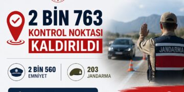 Terörsüz Türkiye sürecinde yeni adım! 2 bin 763 kontrol noktası kaldırıldı