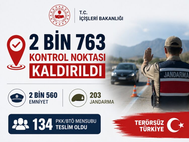 Terörsüz Türkiye sürecinde yeni adım! 2 bin 763 kontrol noktası kaldırıldı Terorsuz Turkiye1 habermeydan