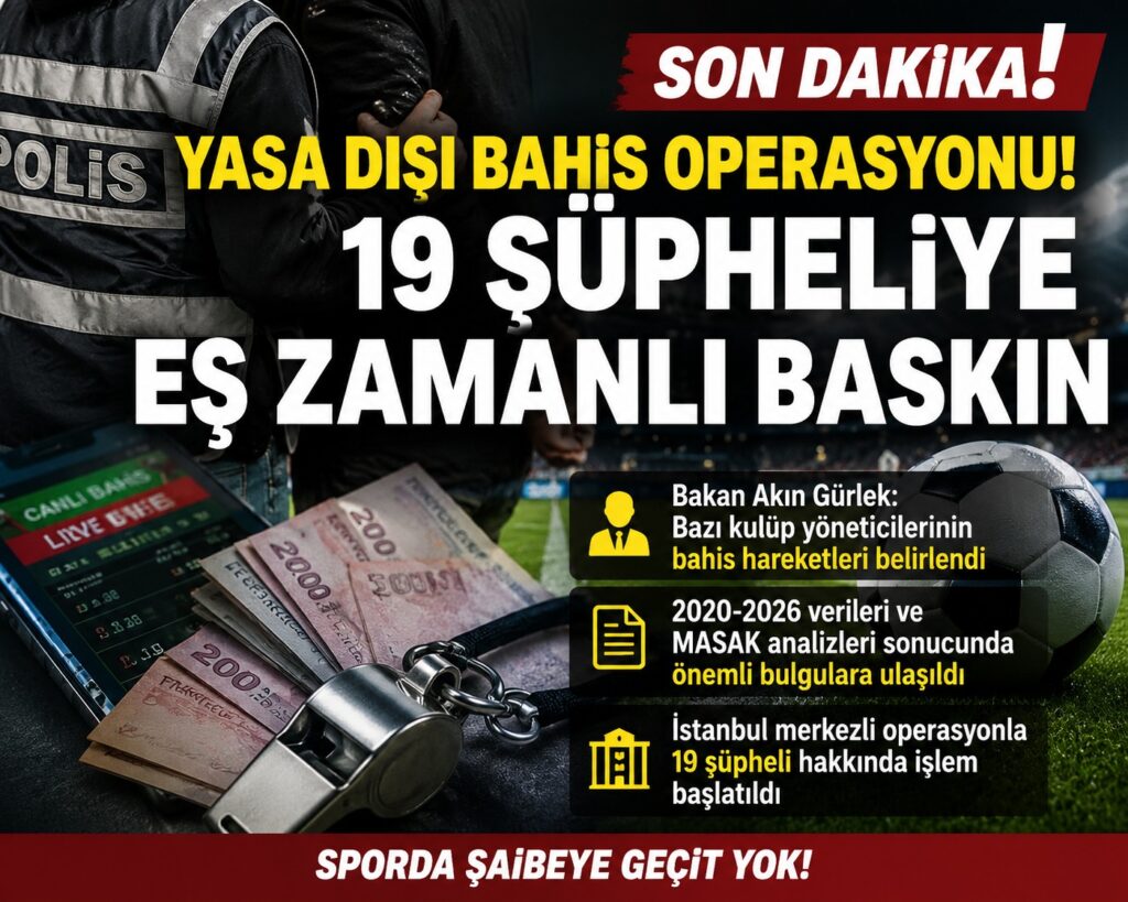 Yasa Dışı Bahis Operasyonu! Profesyonel Liglerde 19 Şüpheliye Eş Zamanlı Baskın Yasa Disi Bahis Operasyonu6 habermeydan