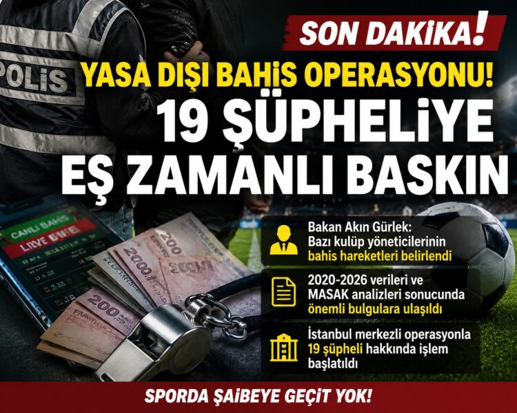 Yasa Dışı Bahis Operasyonu! Profesyonel Liglerde 19 Şüpheliye Eş Zamanlı Baskın Yasa Disi Bahis Operasyonu6 habermeydan