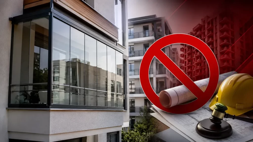 Cam balkon yaptıranlar dikkat: Onay alınmazsa yıkım ve para cezası gündeme gelebilir cam balkon habermeydan