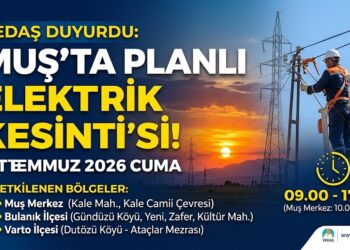 Muş ve İlçelerinde 3 Temmuz’da Planlı Elektrik Kesintisi!