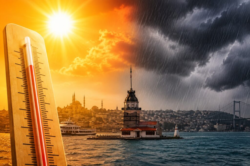 Hafta Sonu Hava Durumu Alarmı: İstanbul'da Hissedilen Sıcaklık 43 Dereceyi Bulacak Hava Durumu habermeydan