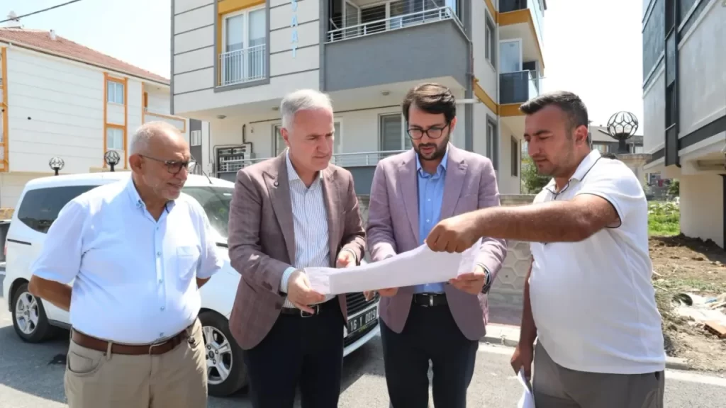 İnegöl Belediyesi'nden Yeni Mahalle'ye 64 araçlık otopark inegol otopark habermeydan