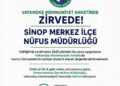 Sinop’ta, Kamu Hizmetinde Şampiyon Merkez İlçe Nüfus Müdürlüğü!