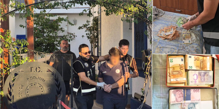 Bodrum Limanı’na rüşvet operasyonu: Balya balya para ele geçirildi
