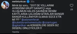 Şebnem Ferah’a Metin Türkcan’dan sert tepki sebnem Ferah Metin Turkcandan sert tepki1 habermeydan