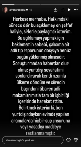 Testi pozitif çıkmıştı! Afra Saraçoğlu’ndan flaş açıklama Afra Saracoglundan flas aciklama1 habermeydan