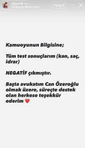 Nilperi Şahinkaya’nın test sonucu belli oldu Nilperi Sahinkaya test sonucu belli oldu1 habermeydan