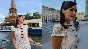 Paris’te Hande Erçel rüzgarı! Pozlarıyla büyüledi Paris Hande Ercel ruzgari1 habermeydan