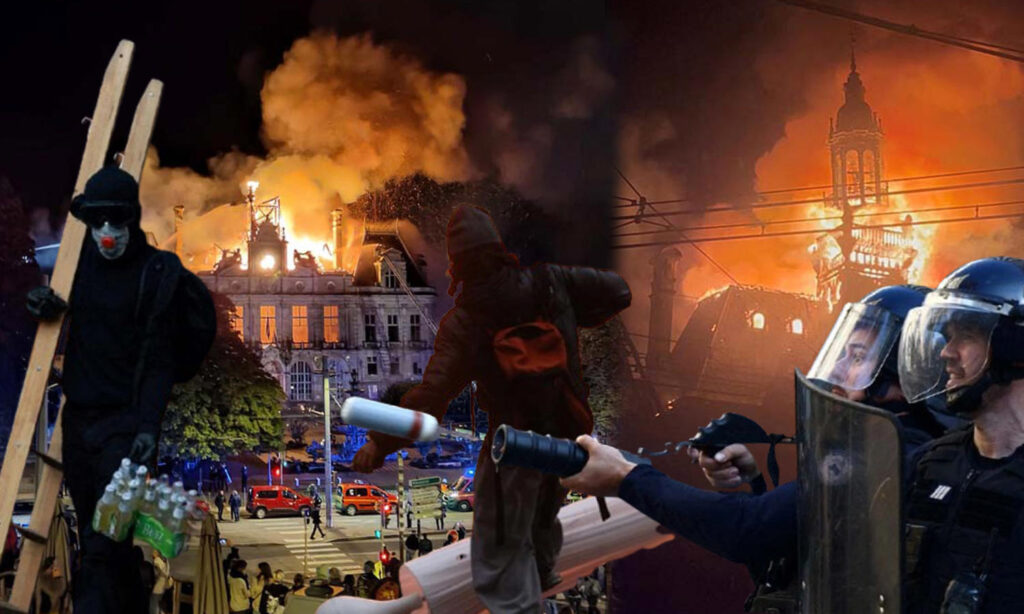 Fransa’da protestolar şiddetlendi: Paris’te 1 kişi öldü fransa habermeydan 1