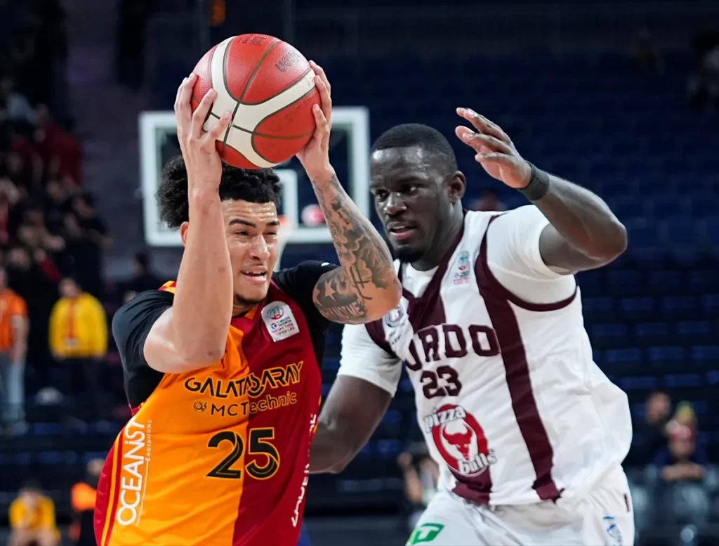 Galatasaray, Bordo Bandırma'yı 34 Sayı Farkla Yendi! galatasaray bordo bandirmayi 34 sayi farkla yendi habermeydan