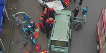 Muş’ta, 100 Personelle Trafik Kazası Tatbikatı!