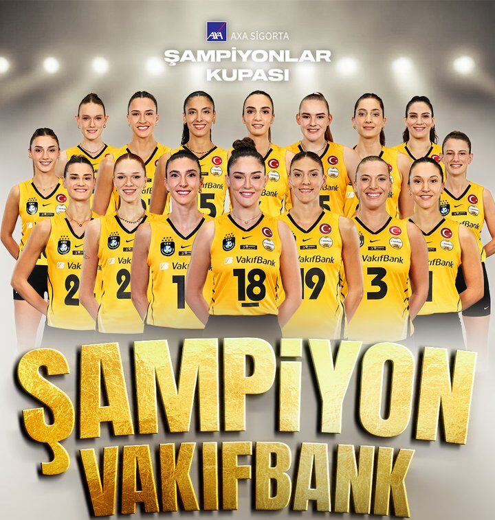Voleybolda Şampiyonlar Kupası VakıfBank'ın! voleybolda sampiyonlar kupasi vakifbankin habermeydan e1791308695932
